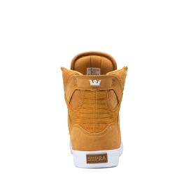 Supra Mens SKYTOP High Top Shoes Desert/white | US-62643